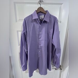 Saddlebred TALL Button Down Shirt Purple Size 2XLT